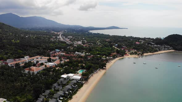 Beautiful high view of nature with sea ocean