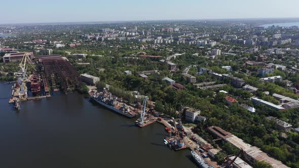 Dock for Repair of Ships and Boats in Nikolaev