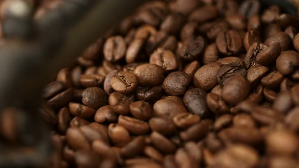 Macro View Roasted Coffee Beans 2