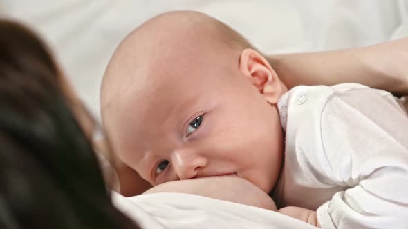 Close Up of Breastfeeding