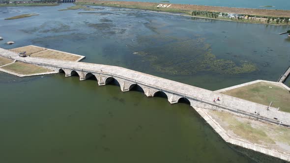 Aerial Historical Bridge