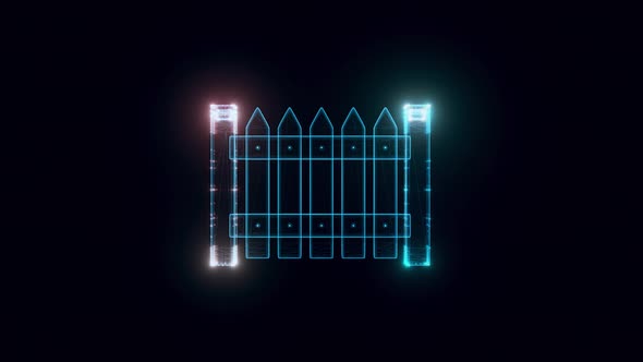 Fence Hologram 4k