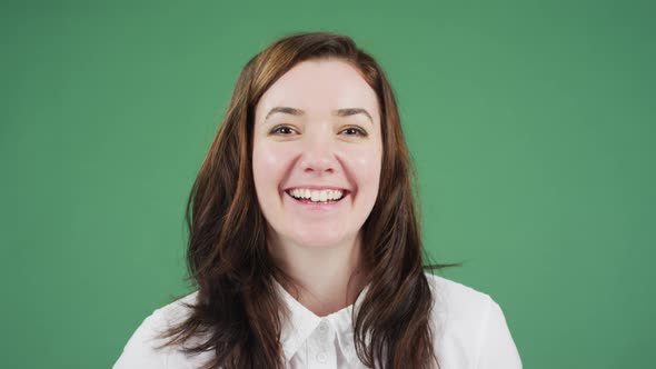 Close up of a woman laughing