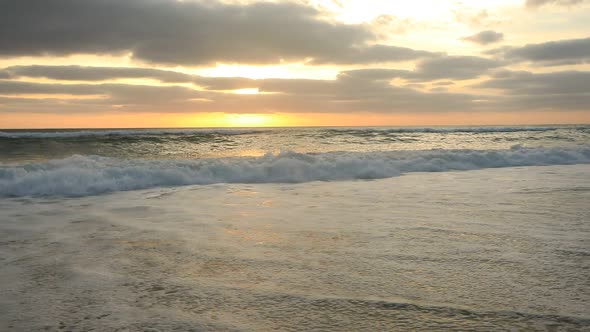 Sunset on the Atlantic coast,Bisacarosse, France