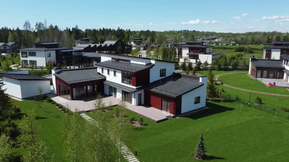 Aerial Video of an Expensive Country House