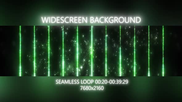 Vj Green Particles Background
