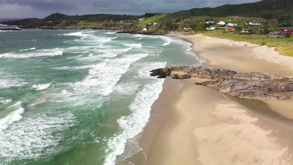 Hellesto Beach, sunny day, Stavanger, Norway