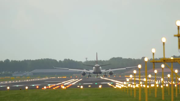 Widebody Airplane Landing