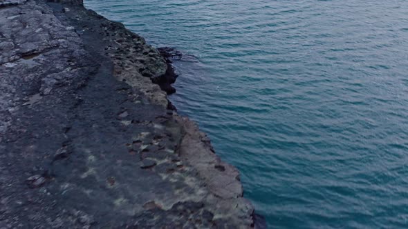 Eroded Rocks And Sea 