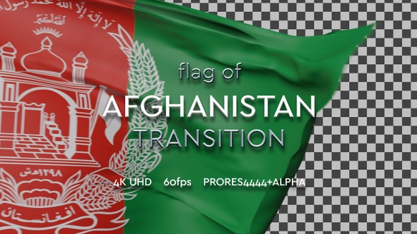 Flag of Afghanistan Transition | UHD | 60fps alt