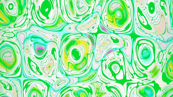 Green Blurry Drawing