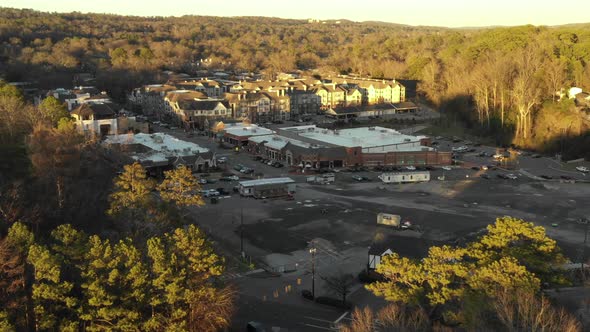 Commercial plaza Birmingham alabama by mountain landscape