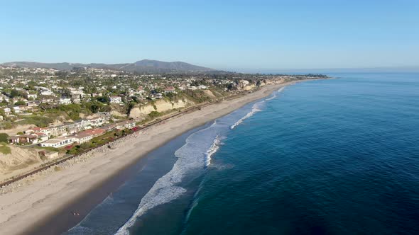 Aerial View of San Clemente Coastline, California