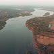 Aerial View of Chapora River and Siolim Bridge in Goa - VideoHive Item for Sale