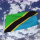Tanzania Flag With Sky 4k - VideoHive Item for Sale