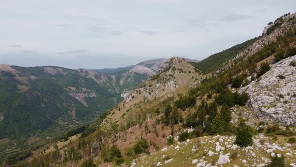 Narrow Road That Stretching High Into the Mountains