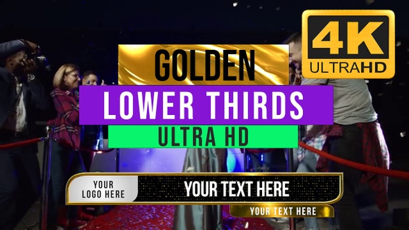 Gold Lower Thirds