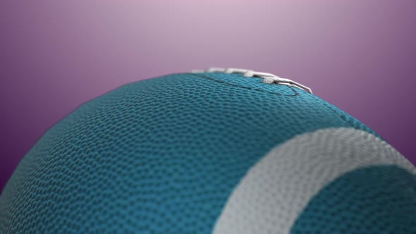 Pink American Football Close Sport Background