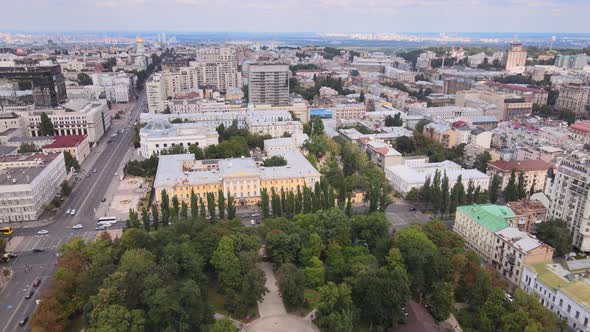 Kyiv, Ukraine Aerial View of the City. Kiev