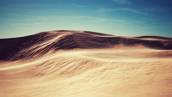 Sand Dunes at Sunset in the Sahara Desert in Libya