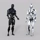Two Cyborgs Communicate - VideoHive Item for Sale