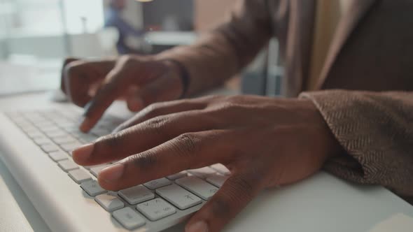 Hands Of Office Worker