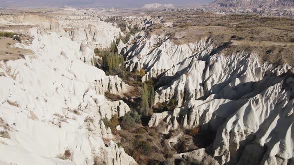 Cappadocia Landscape Aerial View. Turkey. Goreme National Park