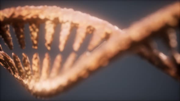 Bright Particulate 3D Rendered DNA