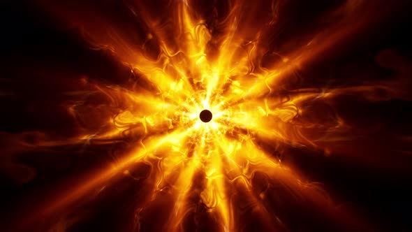 Abstract Solar Flare Corona Effect 4K 01