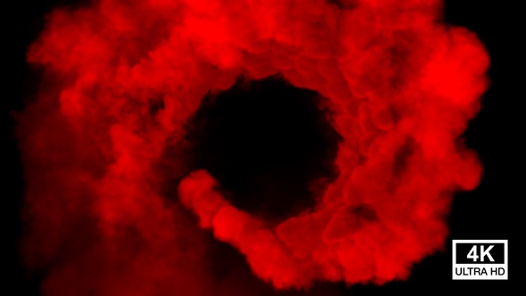 Red Smoke Swirling 4K alt