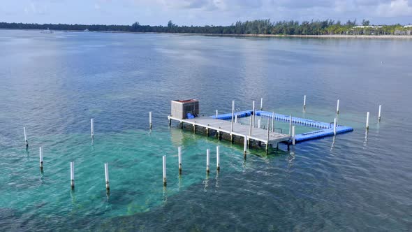 Aerial View Of Dolphin Island Park In Bavaro, Punta Cana, Dominican Republic.