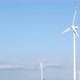 wind turbines on blue sky - VideoHive Item for Sale