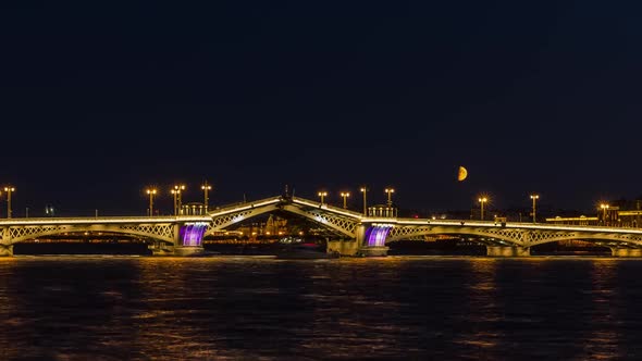 Opening of the Blagoveshchenskiy Bridge, Petersburg