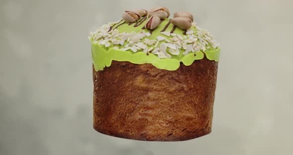 Easter Sweet Pastries, Festive Dessert With Pistachios And Raisins