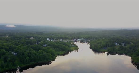 Small Town Aerials of Lake Hebron, Maine