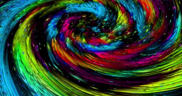 3D abstract twirling animation