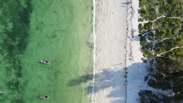 Zanzibar Tanzania  Aerial View of the Indian Ocean