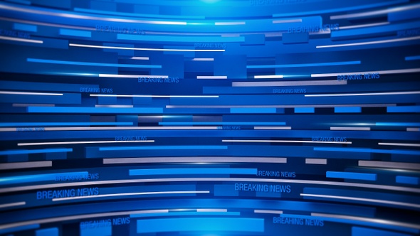 Breaking News Background Blue