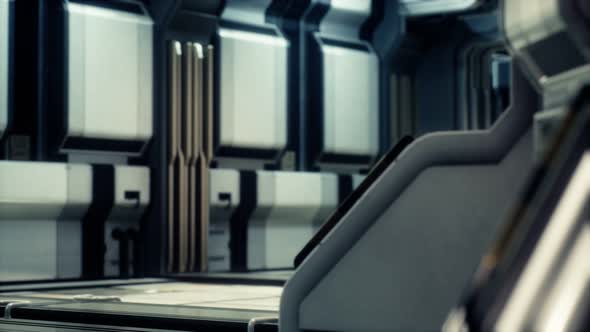 Futuristic Sci Fi Spaceship Interior
