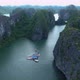 Kayak Houseboat At Ha Long Bay - Ariel View - VideoHive Item for Sale