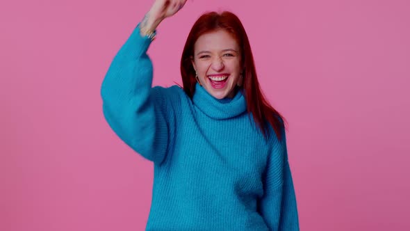 Young Smiling Woman Happily Taking Off Medical Mask and Throws It Away Celebrating Coronavirus End