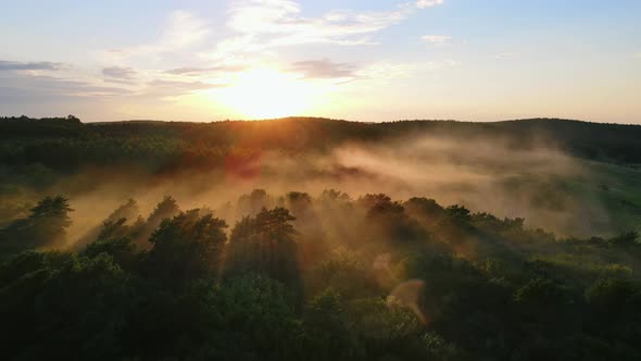 Fabulous Sunset From a Bird's Eye View