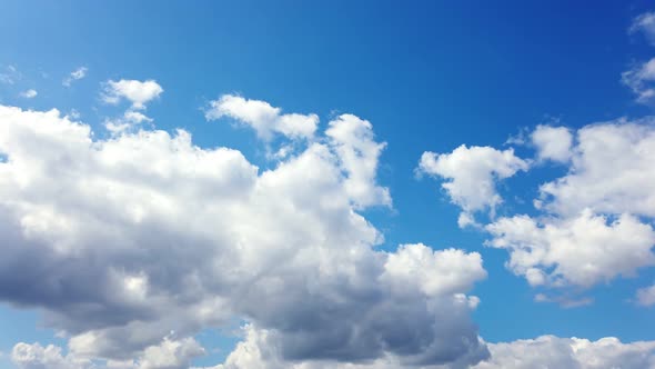 Timelapse, the Sky Before a Thunderstorm. Thunder Clouds Are Running, Gathering in the Dark Sky.