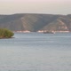 Passenger ship sailing on the river near the mountains. - VideoHive Item for Sale