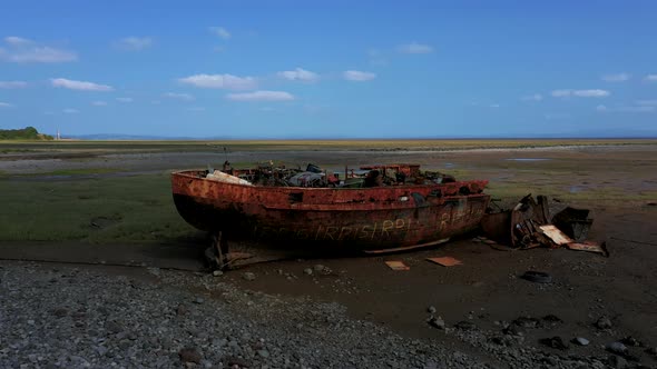 Roa Island Barrow In Furness Aerial Drone Sc10