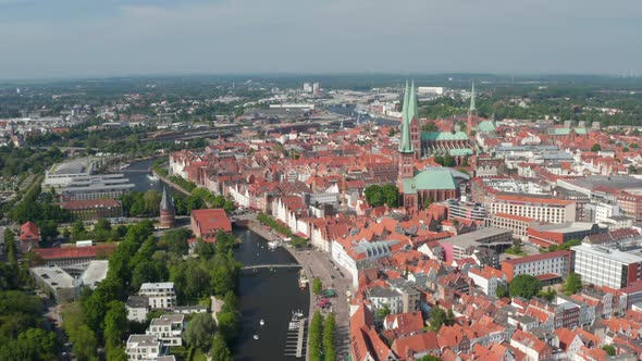 Aerial Shot of Old Town Centre