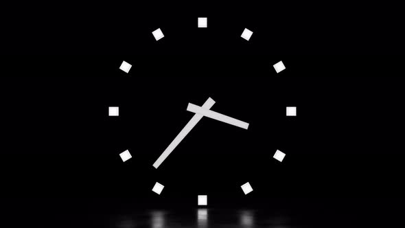 3D Clock Time-Lapse 4K