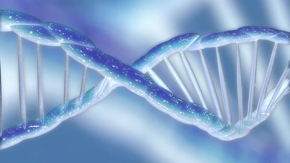 Close Up Blue Dna