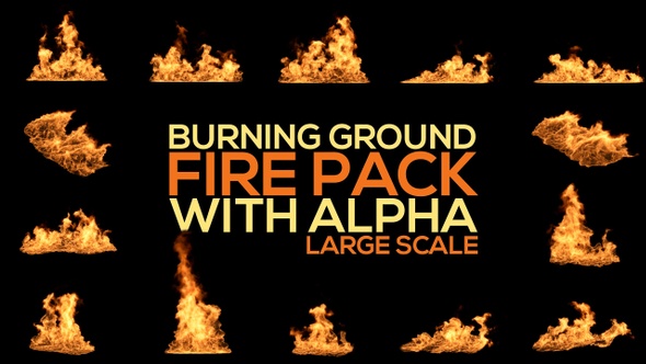 Burning Ground Fire Pack - Large Scale