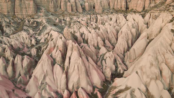 Cappadocia landscape aerial view